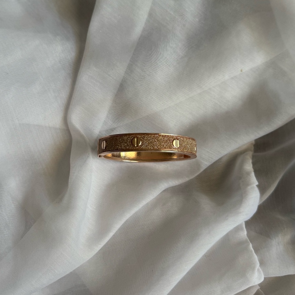 Elegant Gold Sparkle Cuff Bracelet
